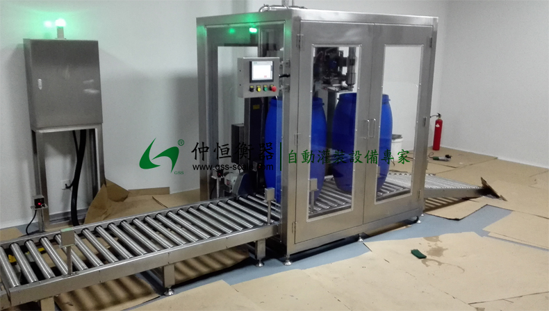 仲恒GAF-300SM自动灌装线客户现场安装展示2
